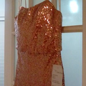 Rose/blush sequin dress by Christina Wu #22703, party, wedding, cocktail, Vegas